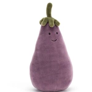 Jellycat Amuseables Eggplant Large Soft & Plush 15.7x8.7x8.7" BNWT Authentic